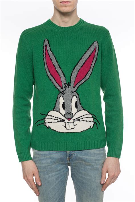 gucci bugs bunny hoodie|Gucci Bugs Bunny wool sweater.